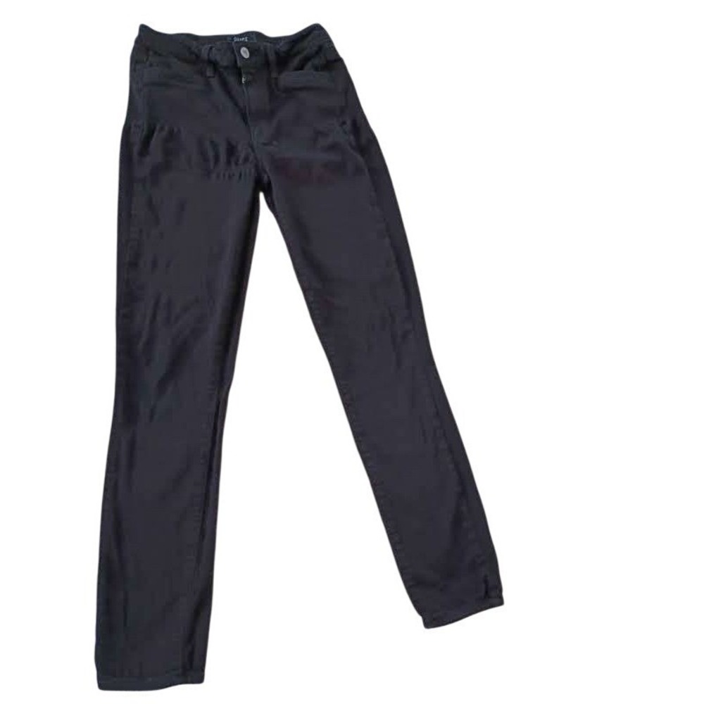 PAIGE Hoxton Ankle Skinny Jeans Black Shadow High Rise 27x29 Stretch‎ Denim